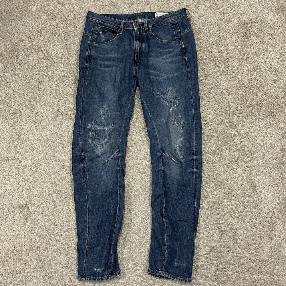 G Star Raw Arc 3D‎ Low Boyfriend Jeans Womens 25X32 Restored Denim Blue
